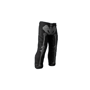 Skeleton Costume Burlap Pants