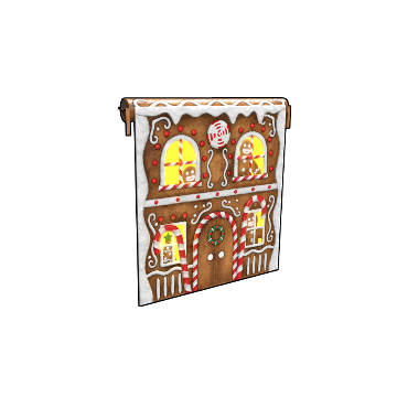 Gingerbread House Garage Door