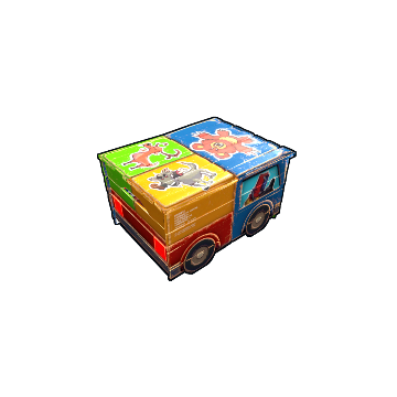 Stickered Toy Car