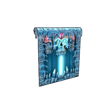Frozen Crypt Garage Door