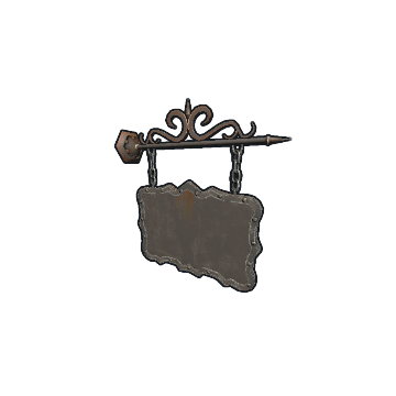 Two Sided Ornate Hanging Sign