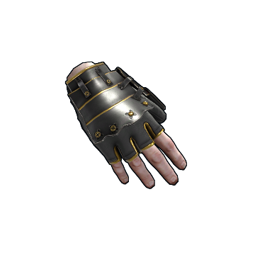 Black Gold Roadsign Gloves