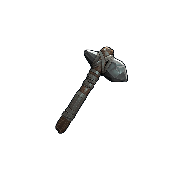 Low Poly Stone Hatchet