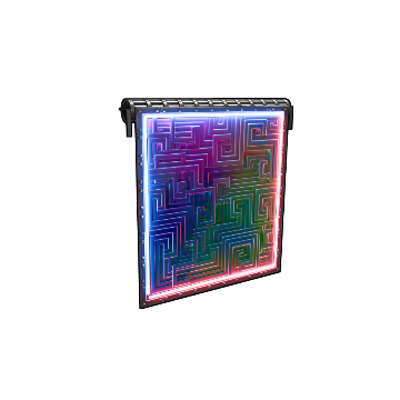 Neon Bismuth Garage Door