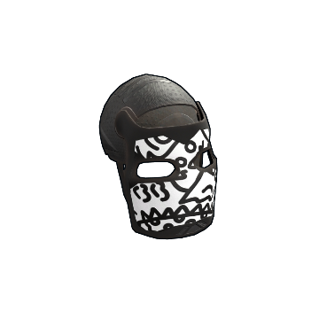Doodle Metal Facemask