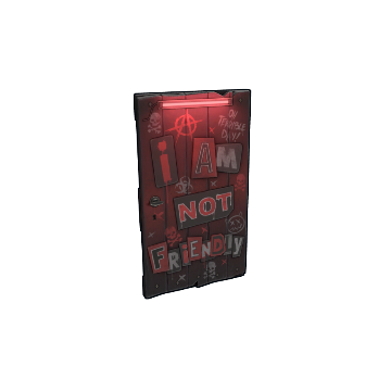 NOT Friendly Wooden Door
