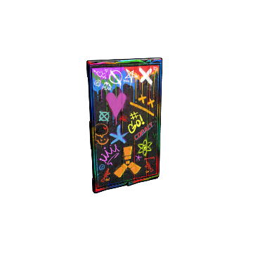 Spraycan Wooden Door