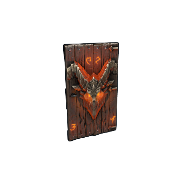 Molten Visage Wood Door