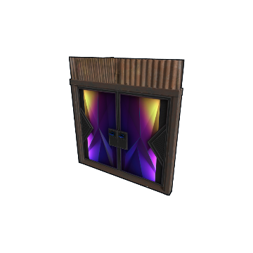 Tempered Sheet Metal Double Door